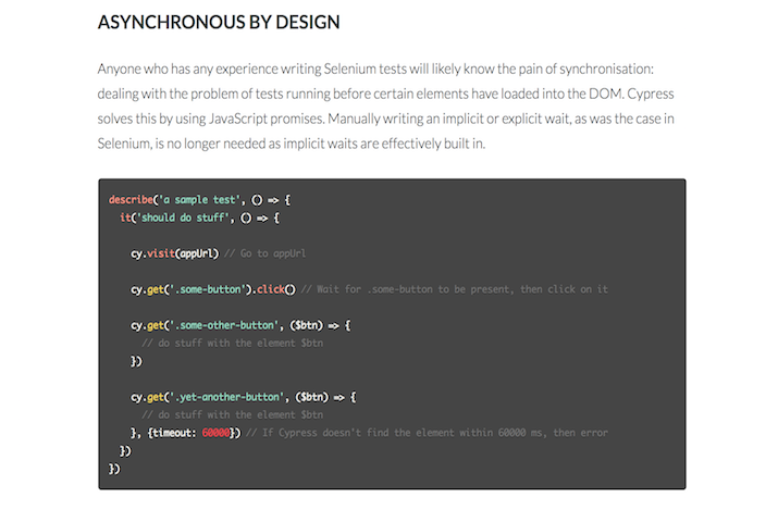 Cypress.io - A JavaScript E2E Testing Framework